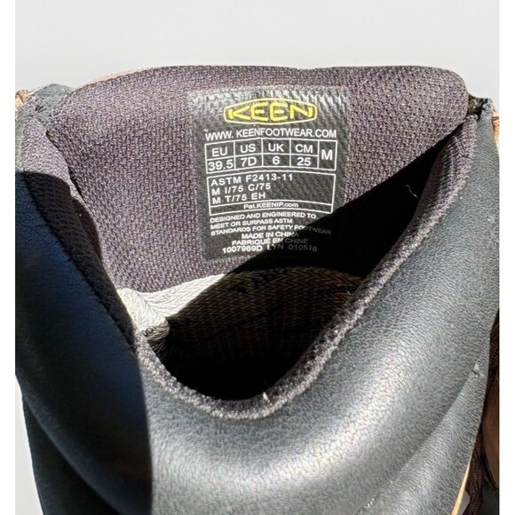 Keen Louisville 6” Men 7 D Steel Toe Work Boot Waterproof - Picture 7 of 10